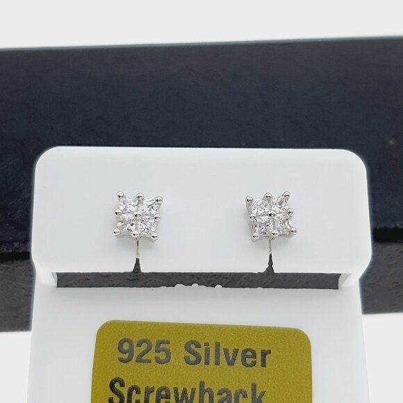 925 sterling silver luxury CZ earrings for women/girls, Best for RJUS2161 - Picture 7 of 11